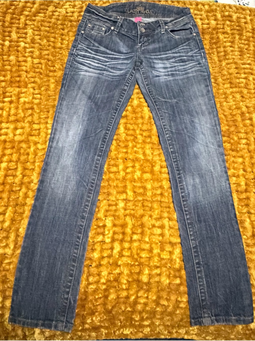 Almost Famous Women's Skinny Jeans — Faded Indigo Wash